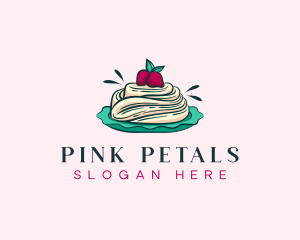 Pavlova Meringue Cake logo design