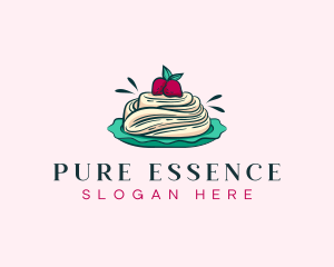 Pavlova Meringue Cake logo design