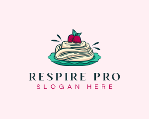 Pavlova Meringue Cake logo design