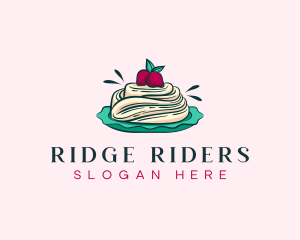 Pavlova Meringue Cake logo design