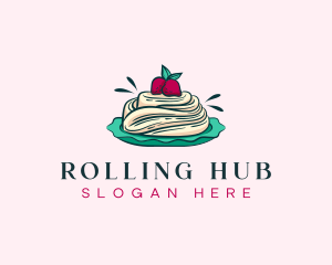 Pavlova Meringue Cake logo design