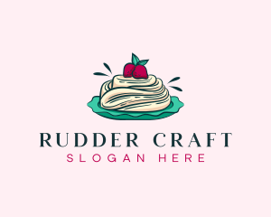 Pavlova Meringue Cake logo design