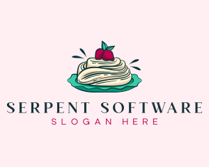 Pavlova Meringue Cake logo design