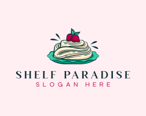 Pavlova Meringue Cake logo design