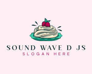 Pavlova Meringue Cake logo design