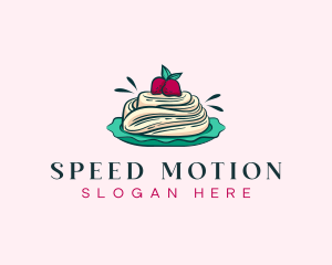 Pavlova Meringue Cake logo design