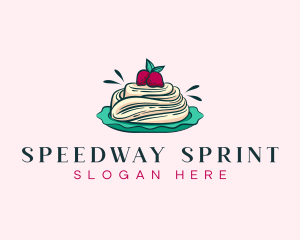 Pavlova Meringue Cake logo design