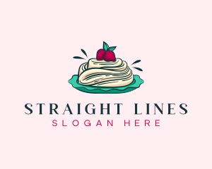 Pavlova Meringue Cake logo design