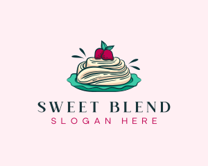 Pavlova Meringue Cake logo design