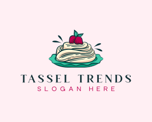 Pavlova Meringue Cake logo design