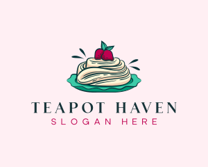 Pavlova Meringue Cake logo design