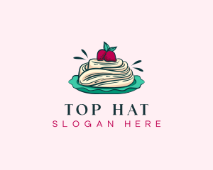 Pavlova Meringue Cake logo design