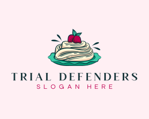 Pavlova Meringue Cake logo design