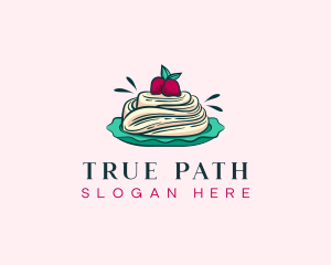 Pavlova Meringue Cake logo design