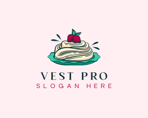 Pavlova Meringue Cake logo design