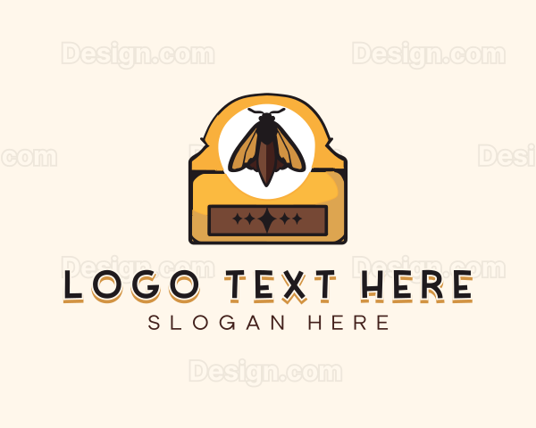 Mystical Moth Butterfly Logo