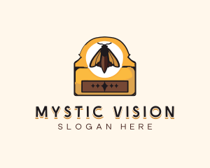 Mystical Moth Butterfly logo design