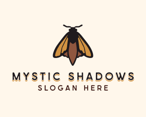 Mystical Moth Butterfly logo design