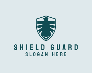 Military Hawk Shield logo design