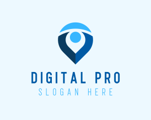 Digital Navigation Application logo design