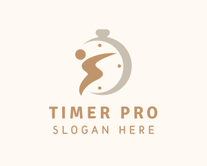 Human Stopwatch Fitness logo