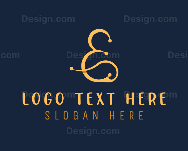 Gold Luxury Ampersand Logo