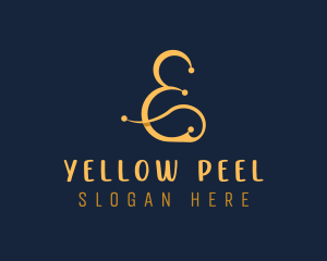 Gold Luxury Ampersand logo design