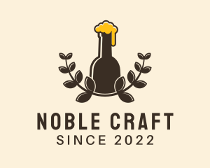 Craft Beer Wreath logo design