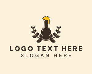 Craft Beer Wreath Logo