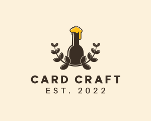 Craft Beer Wreath logo design