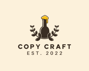 Craft Beer Wreath logo design