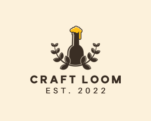 Craft Beer Wreath logo design