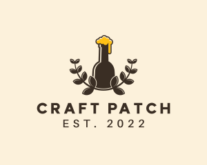 Craft Beer Wreath logo design