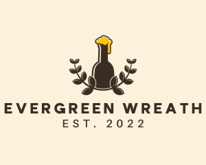 Craft Beer Wreath logo design