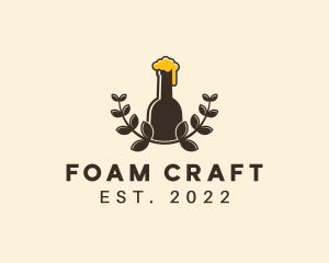 Craft Beer Wreath logo design