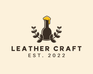 Craft Beer Wreath logo design