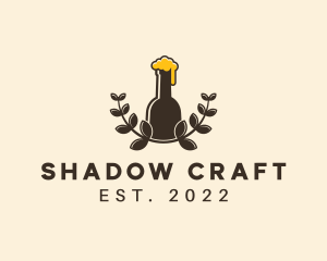 Craft Beer Wreath logo design