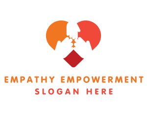 Heart Volunteer Hands logo design