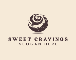 Sweet Cinnamon Roll logo design