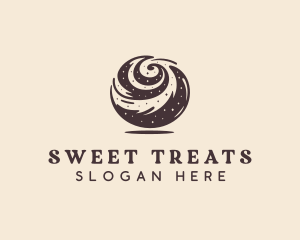 Sweet Cinnamon Roll logo design