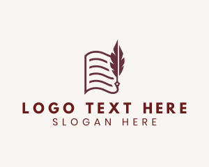 Quill Pen Paper Writer logo