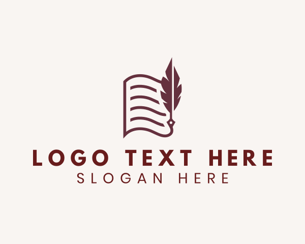 Quill Pen Paper Writer logo