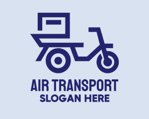 Delivery Scooter Motorcycle logo design