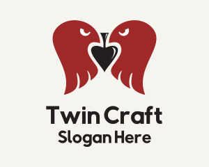 Twin Eagle Spade logo design