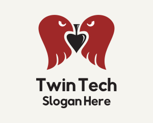 Twin Eagle Spade logo design