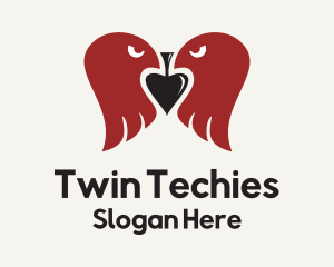 Twin Eagle Spade logo design