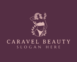 Woman Beauty Bikini logo design