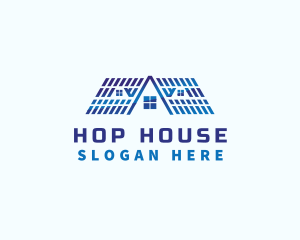 Geometric House Roof logo design