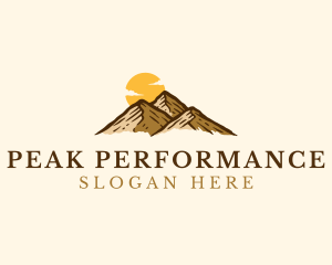 Mountain Peak Climbing logo design