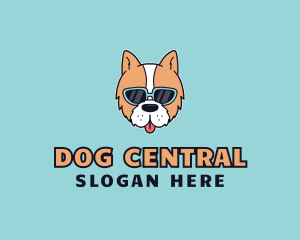 Sunglasses Puppy Dog logo design